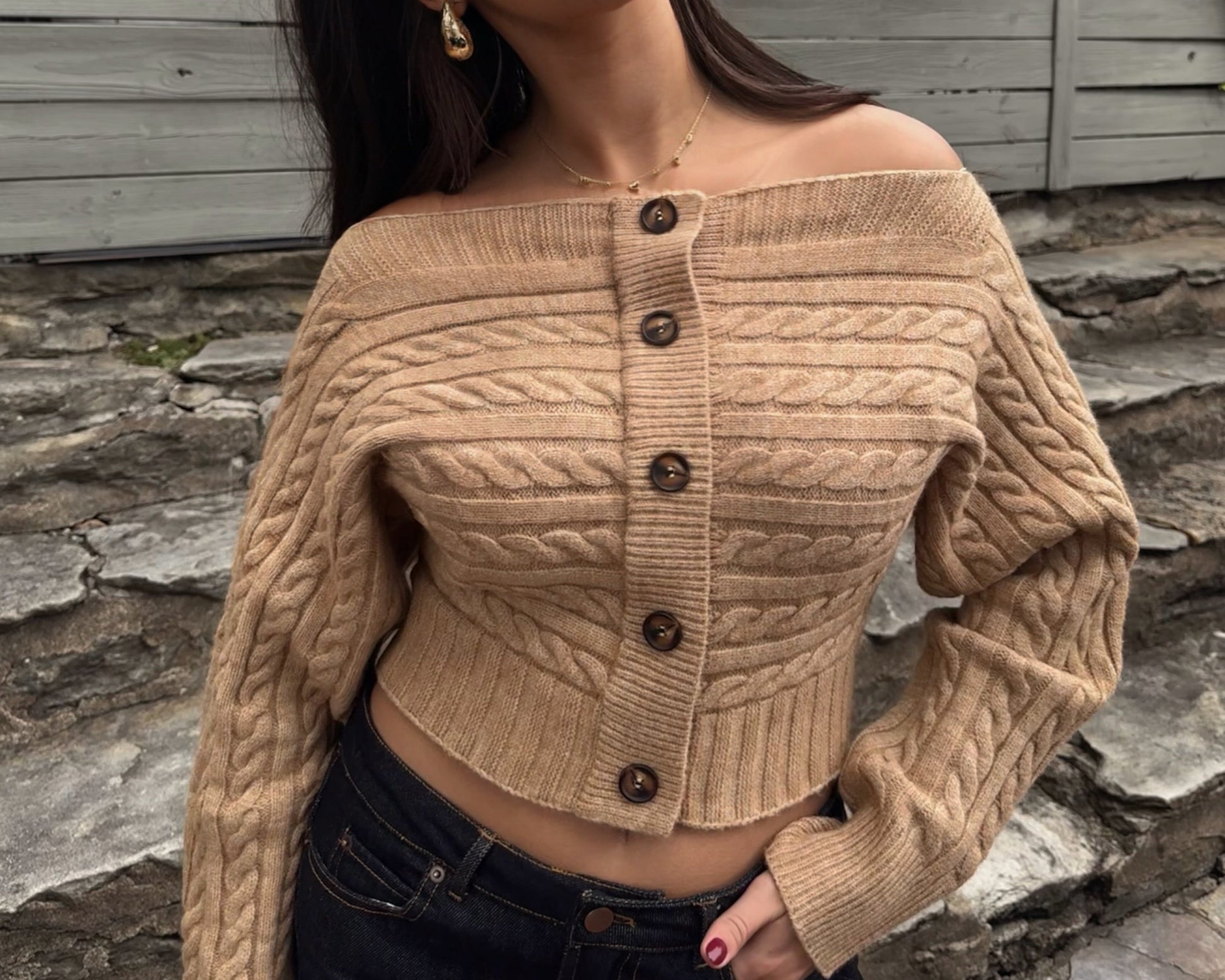 Off The Shoulder Sweater