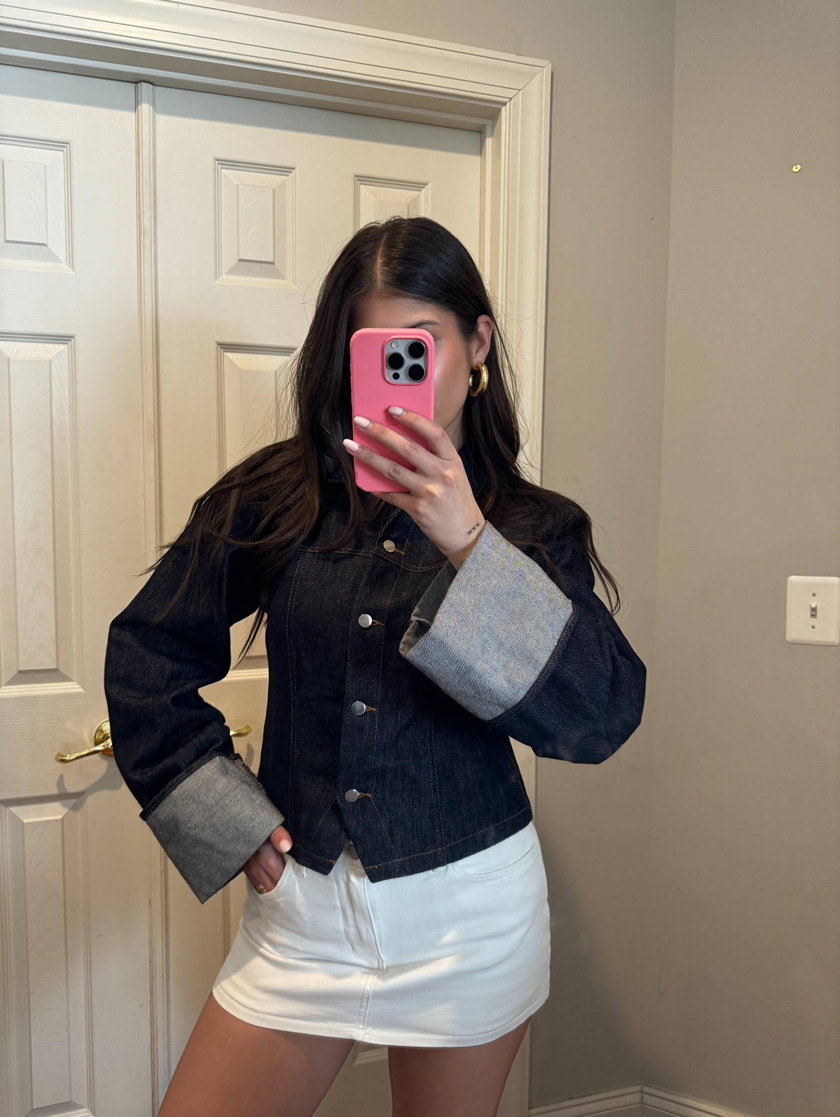 Dark Indigo Denim Top