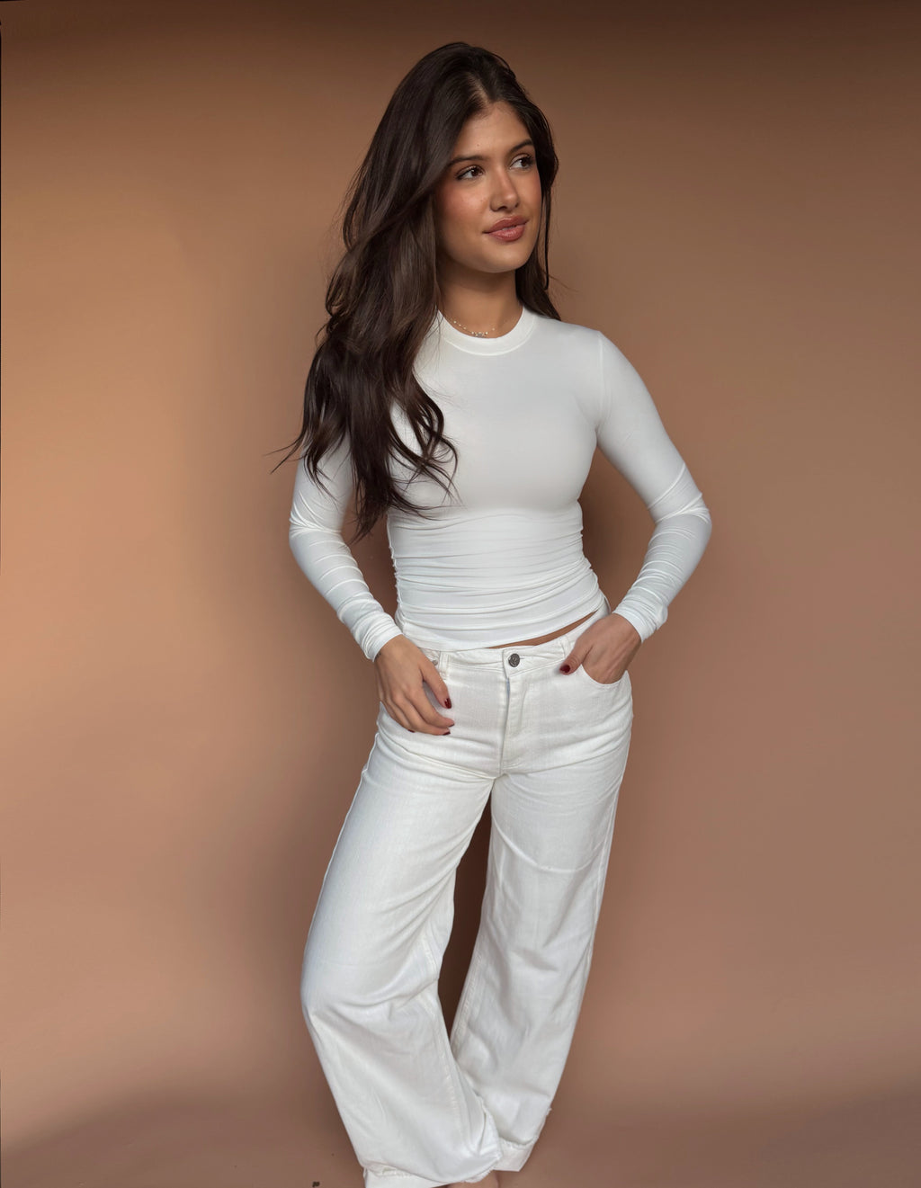 The Contour Long Sleeve In White