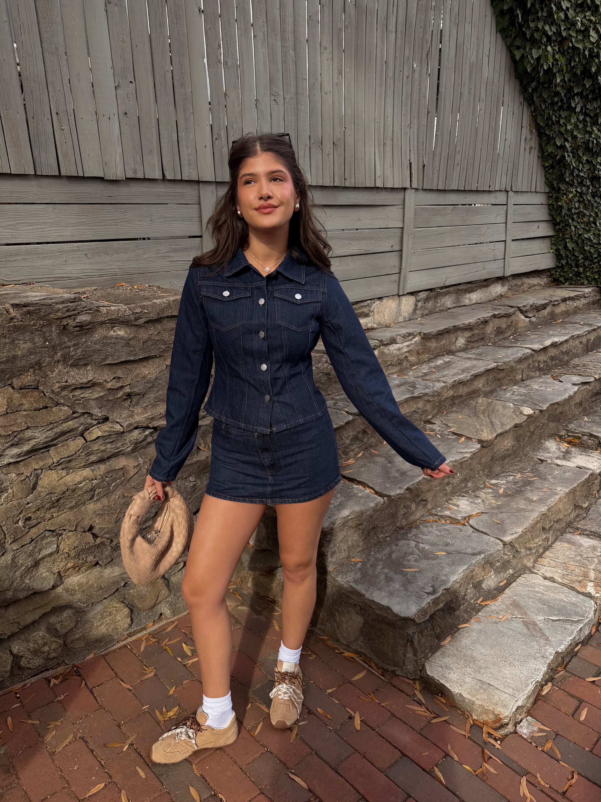 The Emery SetDenim Mirco Mini Skort